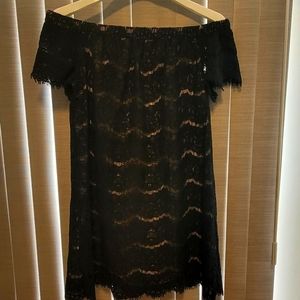 NWT / Love, Fire lace off the shoulder dress